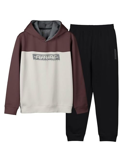 Boys Printed Hoodie Jogger Set