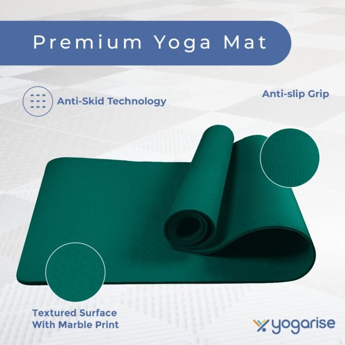 Yoga Mat – Stunning Yoga rise 6mm Anti-Skid Non-Slip Comfort - Image 6